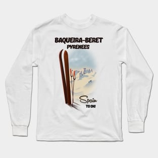 Baqueira-Beret Pyrenees Spain ski Long Sleeve T-Shirt